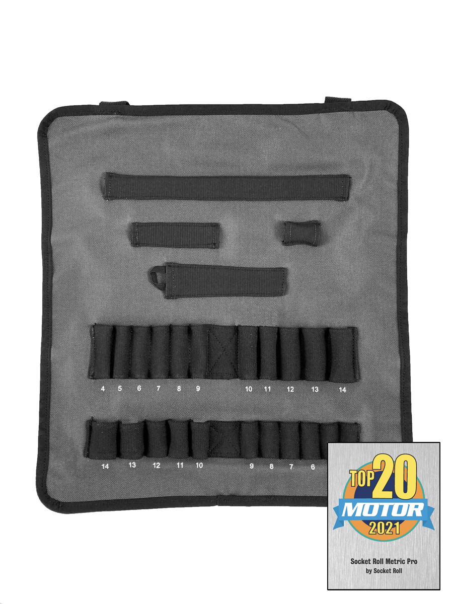 Socket Organizer - Socket Roll Metric Pro